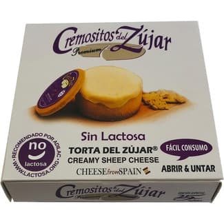 Torta del Zújar Elaborado con Queso de Oveja Madurado, sin Lactosa y sin Gluten Cremosito Zujar