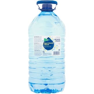 Agua Mineral Natural del Manantial Monte Pinos  el Corte Ingles 5 L