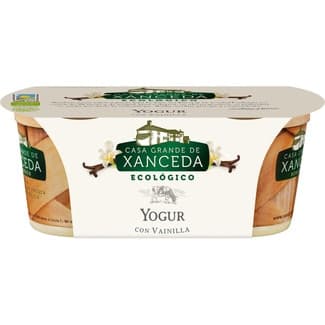 Yogur con Vainilla sin Gluten Ecológico Pack 2 Casa Grande de Xanceda