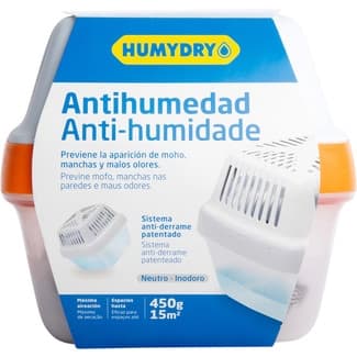 Antihumedad Neutro Evita Moho Manchas y Malos Olores Aparato + Recambio Sistema Anti-derrame Humydry 1 Unidad
