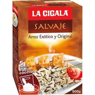 Arroz Salvaje 5 Bolsitas  la Cigala 500 G