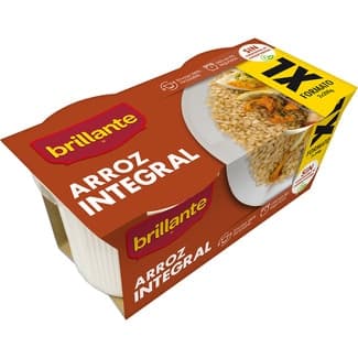 Arroz Integral Cocido para Guarnición Pack 2  Brillante 200 G