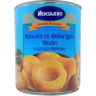 Melocotón en Almíbar Ligero Primera 6-10 Piezas Mensajero