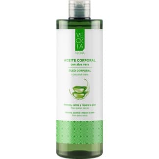 Aceite Corporal con Aloe Vera para Pieles Secas Hidrata, Calma y Repara la Piel Veckia