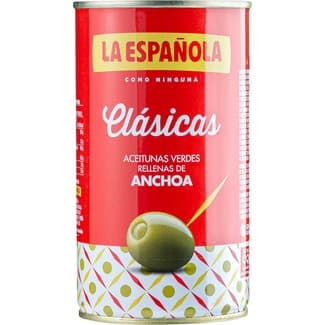 Aceitunas Rellenas de Anchoa Clásicas la Española