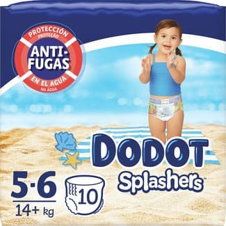 Splashers Bañador Desechable 14+ Kg Talla 5-6 Dodot