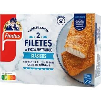 Filetes de Abadejo Empanados en Pan Rallado sin Gluten 2 Unidades Findus
