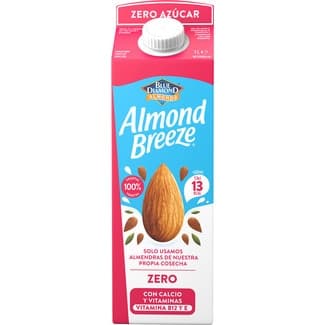 Zero Azúcar Bebida de Almendras 100% Vegetal con Calcio y Vitaminas B12 y e Almond Breeze