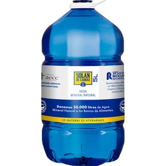 Agua Mineral Natural  Solan de Cabras 5 L