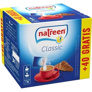 Aspartamo Edulcorante Granulado en Sobres de 1 G + 40 Gratis Natreen