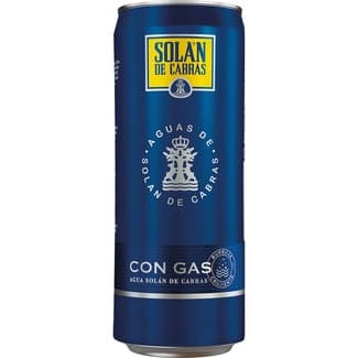 Agua Mineral Natural con Gas Solan de Cabras