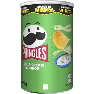 Aperitivo Frito de Patata Sabor Sour Cream & Onion  Pringles 70 G