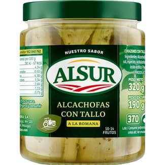 Alcachofas con Tallo a la Romana 10-14 Piezas Alsur