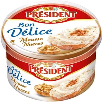 Bon Délice Mousse Francesa de Queso Nueces para Untar President