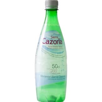 Agua Mineral Natural con Gas  Sierra Cazorla 50 CL