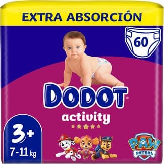 Activity Pañales de 7 a 11 Kg Talla 3+ Extra Absorción Dodot
