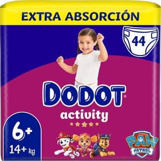 Activity Pañales de 14+ Kg Extra Absorción Talla 6+ Dodot