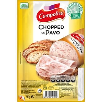 Chopped de Pavo en Lonchas sin Gluten Campofrio