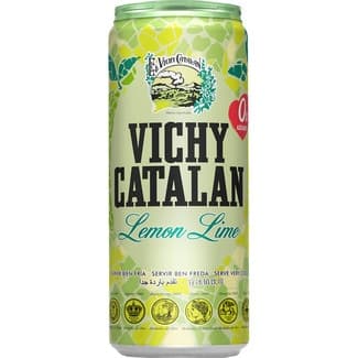 Agua Mineral Natural con Gas Sabor Lima-limón  Vichy Catalan 33 CL