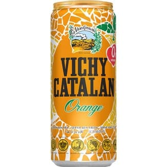 Agua Mineral Natural con Gas Sabor Naranja  Vichy Catalan 33 CL