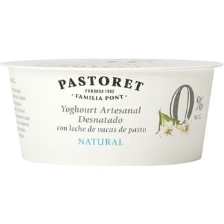Yogur Natural Artesano Desnatado 0% M.g. con Leche de Vacas de Pasto Pastoret