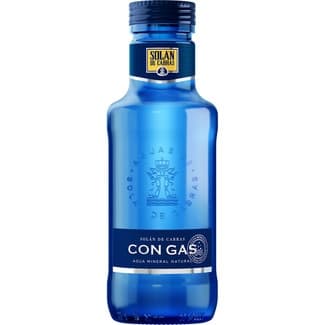 Agua Mineral Natural con Gas (envase de Vidrio) Solan de Cabras 33 CL