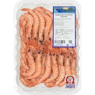 Gamba Blanca Cocida 100-120 Piezas/kg Mariscos Mendez
