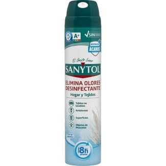 Ambientador Desinfectante para Hogar y Tejidos Flor de Algodón  Sanytol 300 ML