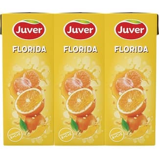 Bebida de Zumo Florida de Naranja y Mandarina Pack 3 Juver