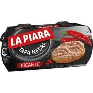 Tapa Negra Paté de Hígado de Cerdo Picante Pack 2 la Piara