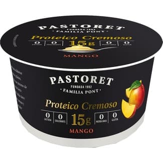 Yogur con Proteínas Cremoso con Mango Desnatado 0% M.g. sin Gluten sin Lactosa Pastoret