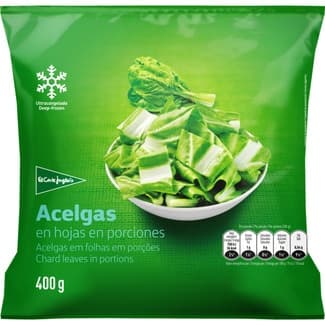Acelgas en Hojas en Porciones el Corte Ingles