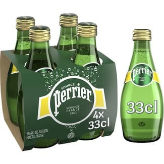 Agua Mineral con Gas Pack 4 (envase de Vidrio) Perrier
