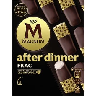 After Dinner Frac Bombón Helado de Nata con Chocolate sin Gluten 8 Unidades Magnum
