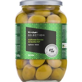 Aceitunas Gordal IGP de Sevilla  el Corte Ingles Selection 500 G