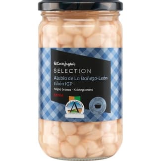 Alubia Blanca IGP de la Bañeza-león Riñón Extra Cocida al Natural  el Corte Ingles Selection 400 G