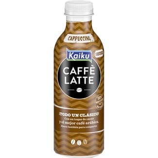 Caffé Latte Capuccino Bebida Láctea de Café Arábica con Leche Fresca Semidesnatada y Cacao Kaiku