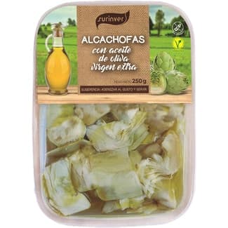 Alcachofas con Aceite de Oliva Virgen Extra sin Gluten Surinver