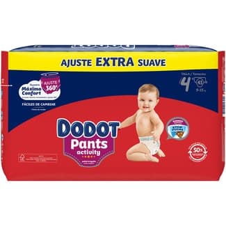 Activity Pants Pañales de 9 a 15 Kg Talla 4 Extra Suave Dodot