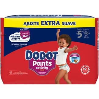Activity Pants Pañales de 12 a 17 Kg Talla 5 Extra Suave Dodot