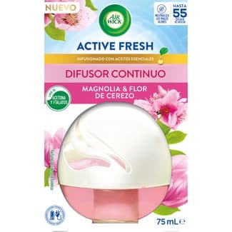 Active Fresh Ambientador Decosphere Magnolia & Flor de Cerezo con Aceites Esenciales AIR Wick