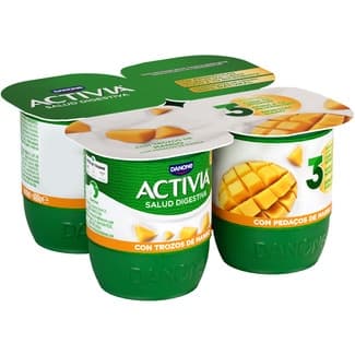 Bífidus con Trozos de Mango Pack 4 Danone Activia