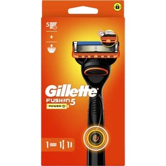 5 Maquinilla de Afeitar Power + 1 Pila Blister Gillette Fusion
