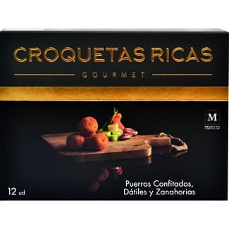 Gourmet Croquetas de Puerro Confitado, Dátiles y Zanahoria Croquetas Ricas