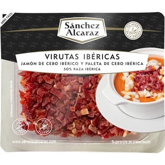 Virutas Ibéricas sin Gluten sin Lactosa Jamón de Cebo Ibérico y Paleta de Cebo Ibérica 50% Raza Ibérica Sanchez Alcaraz