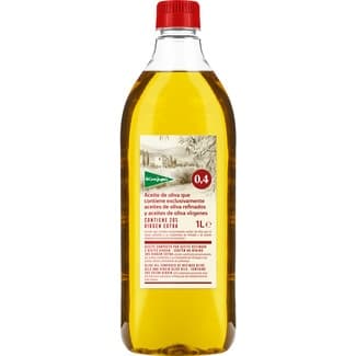 Aceite de Oliva Suave 0,4º Contiene Aceites Refinados, Vírgenes y 20% de Virgen Extra  el Corte Ingles 1 L