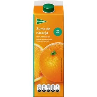 Zumo de Naranja con Pulpa Exprimido  el Corte Ingles 1 L