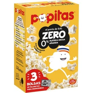 Zero Palomitas al Punto de Sal Pack 3x70g Popitas