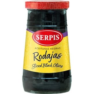 Aceitunas Negras en Rodajas  Serpis 150 G