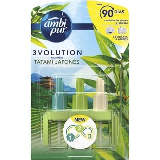 Ambientador Eléctrico Tatami Japonés 3 Fragancias  Ambipur 3volution 1 Unidad